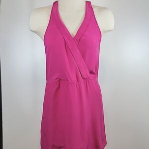 PARKER Pink Silk Halter Mini Dress size XS